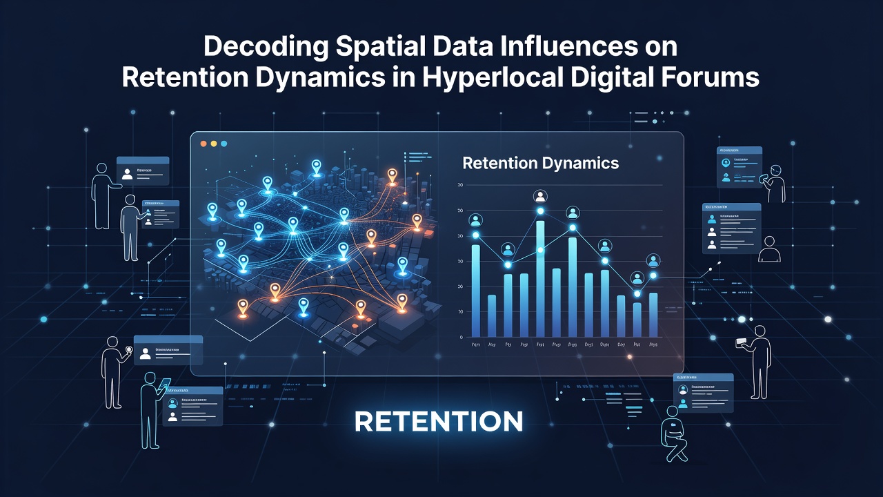 Decoding Spatial Data Influences on Retention Dynamics in Hyperlocal Digital Forums