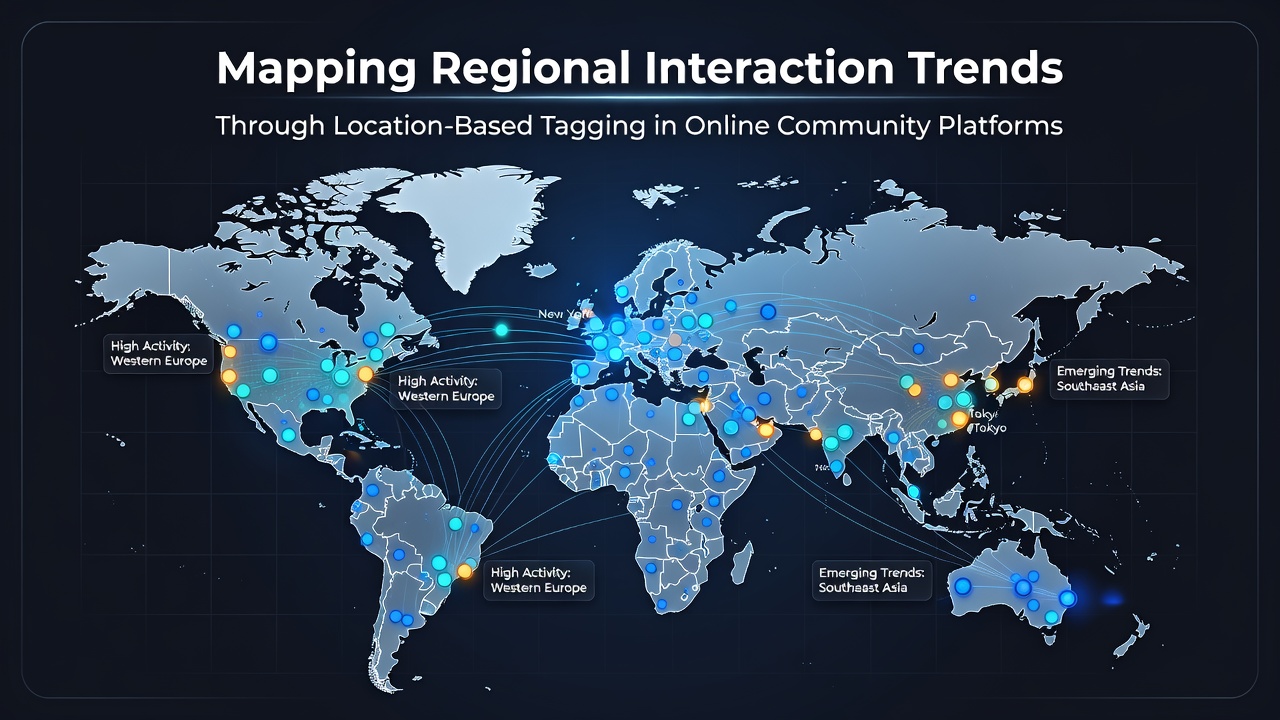 Mapping Regional Interaction Trends Through Location-Based Tagging in Online Community Platforms